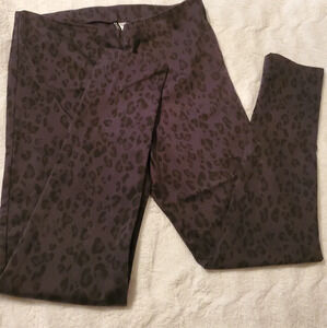 H&m gray leopard pants